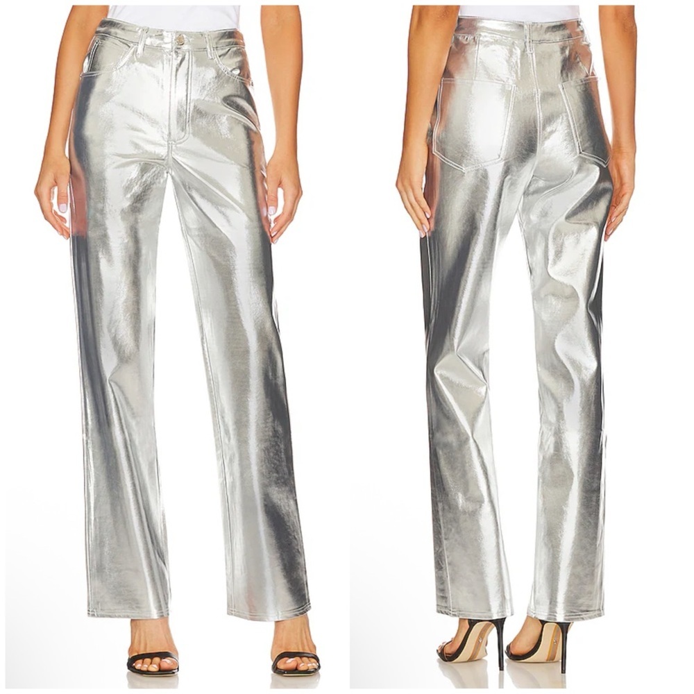 WeWoreWhat Mirror Straight Leg in Mirror Size 24